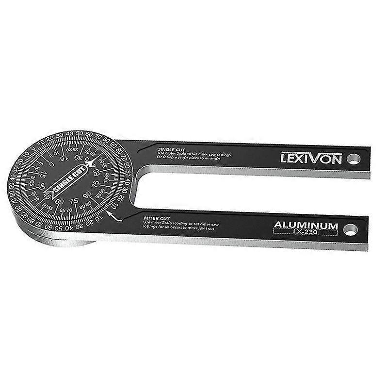 Barsinfi 360 degree aluminum goniometer measuring ruler miter saw protractor