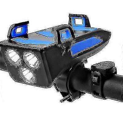 Barsinfi 4 In 1 Waterproof Bicycle Light, Bike Phone Holder, Cycle Bell, Mobile Phone Power Bank