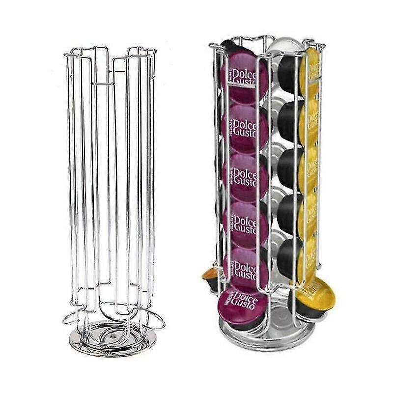 capsule holder storage tower stand rotating rack portable