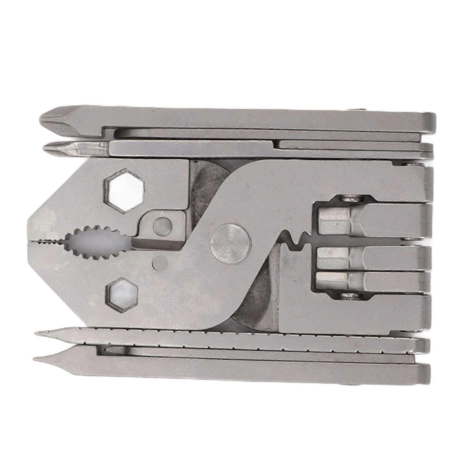 Multitool Pliers Cast Steel Screwdriver Card Needle Wire Stripper Wrench Multi Tool