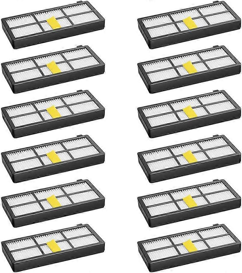 PIAO Set of 12 Filters For Irobot Roomba 800 850 851 860 865 866 870 871 876 880 885 886 890 891 896 900 960 966 980 Robot Vacuum Cleaner Kit Parts Ac