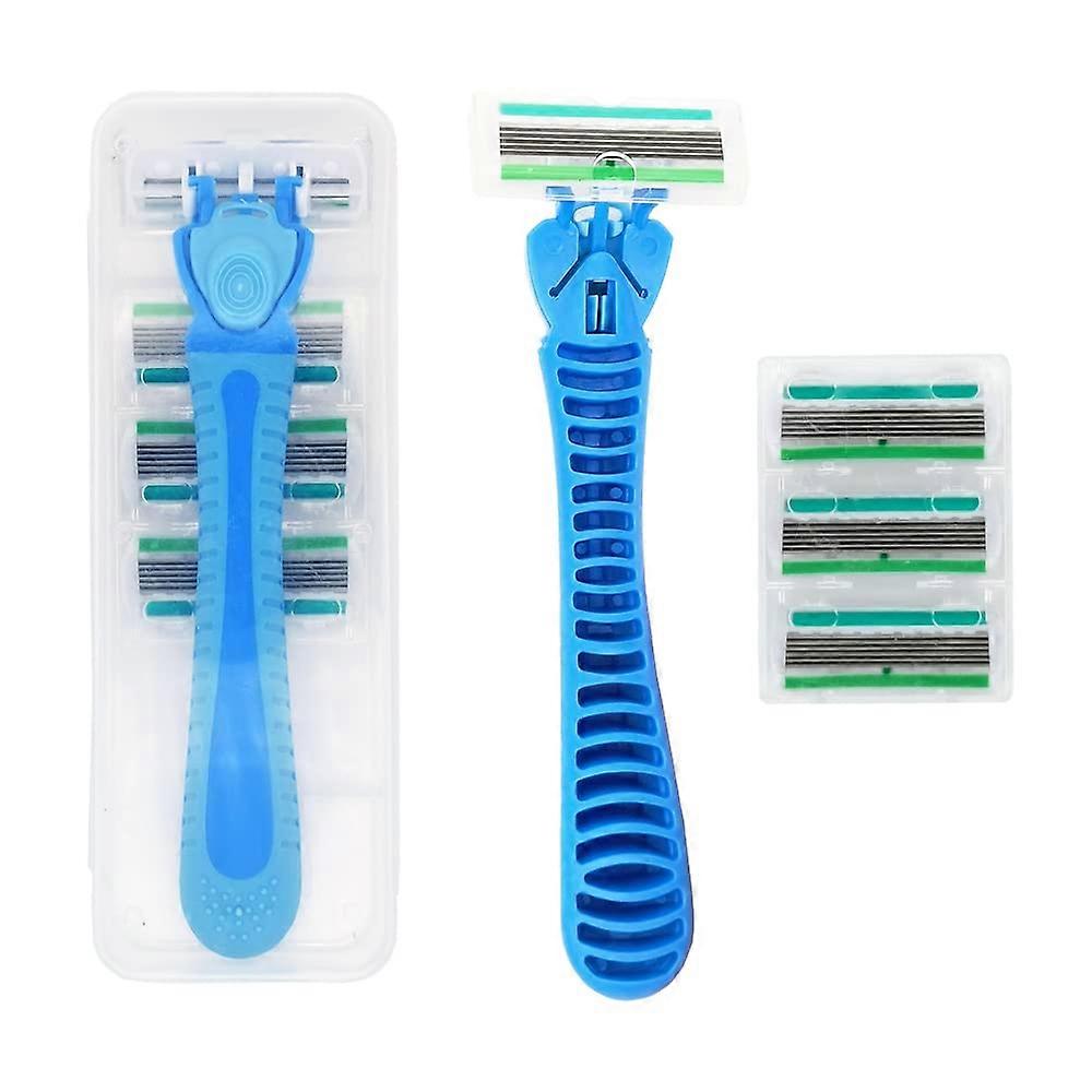 Female Disposable Razor Smooth Scheermesje Multifunctionele Haarverwijderaar (blauw)