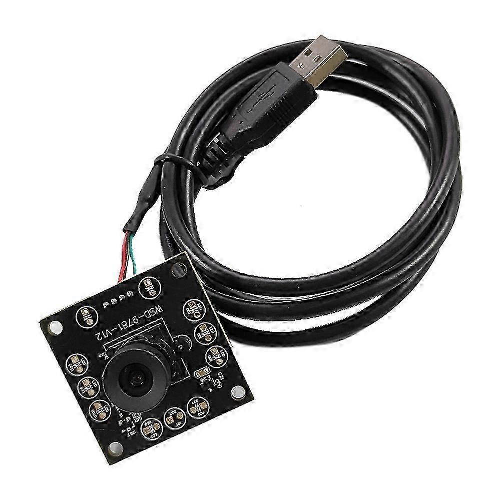OV9281 Camera Module,Global Shutter 120fps 720p,Monochrome Webcam,1280x720,High Frame Rate Capture,USB Drive Free
