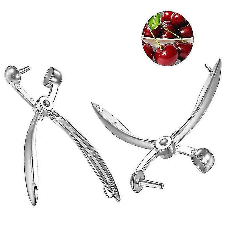 2pcs Cherry Pitcher Olive Pitter Pits Grape Cranberry Extractor Kitchen Tool Creative Kitchen Cherry Corer