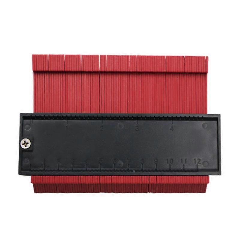 Irregular Contour Gauge, ABS Material, Red, 14.6 x 10.1 cm