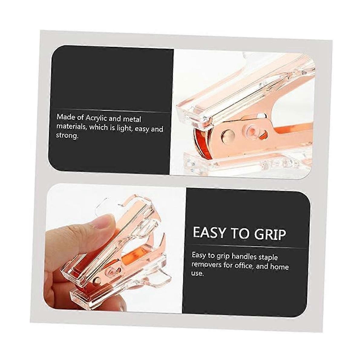 2 X Acrylic Stapler Staple Remover Student Staple Remover Nail Puller for Teachers, Colleagues and