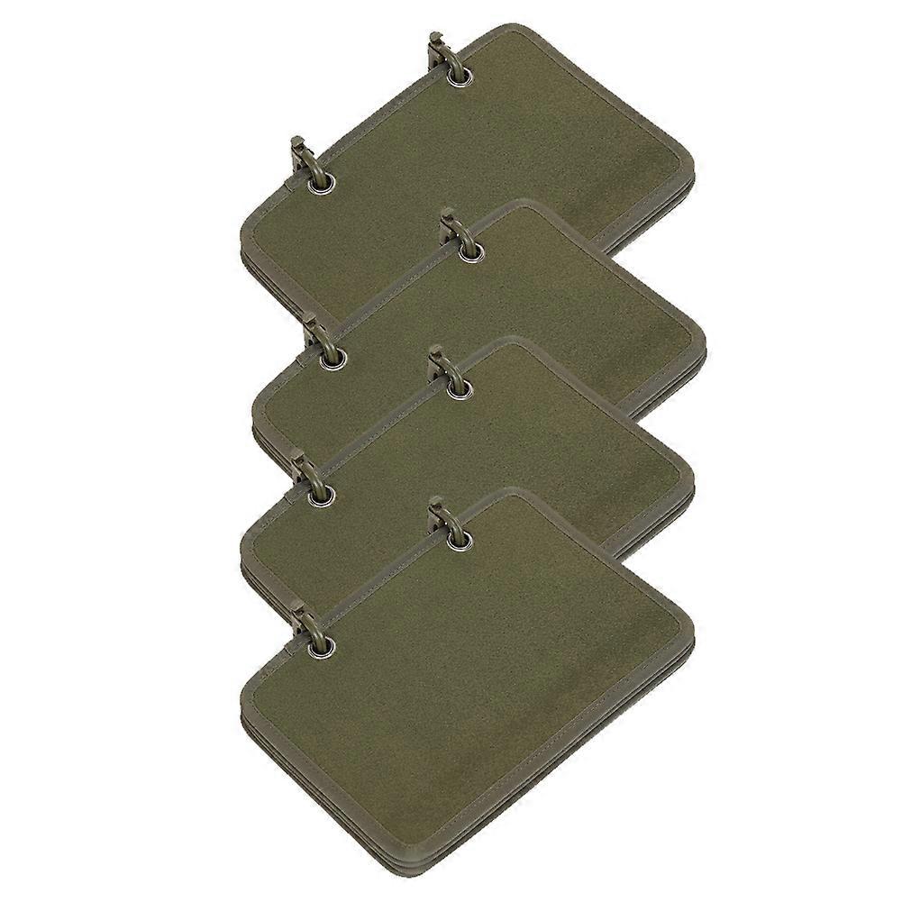 4Pcs Tactical Patch Display Board Patch Holder Military ID Foldable DIY Badge Paste Pad Tool Organizer with 2 D Buckle