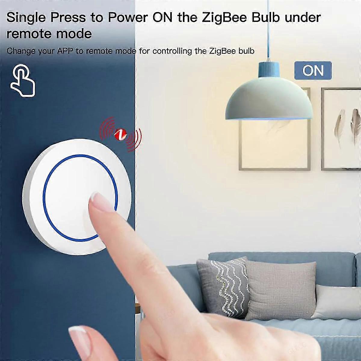 Tuya Zigbee ボタン ワイヤレス スマート シーン スイッチ インテリジェント リンケージ スイッチ オートメーション スマート ライフで作業