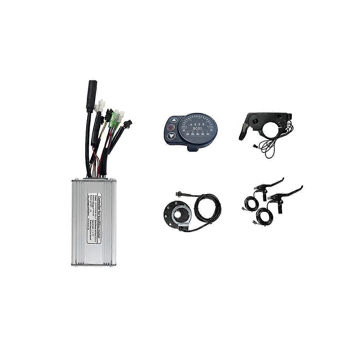 36v 48v 750w Electric Bicycle 25a Sine Wave Common Head Controller With Led900s Display Electric Bike Light Display
