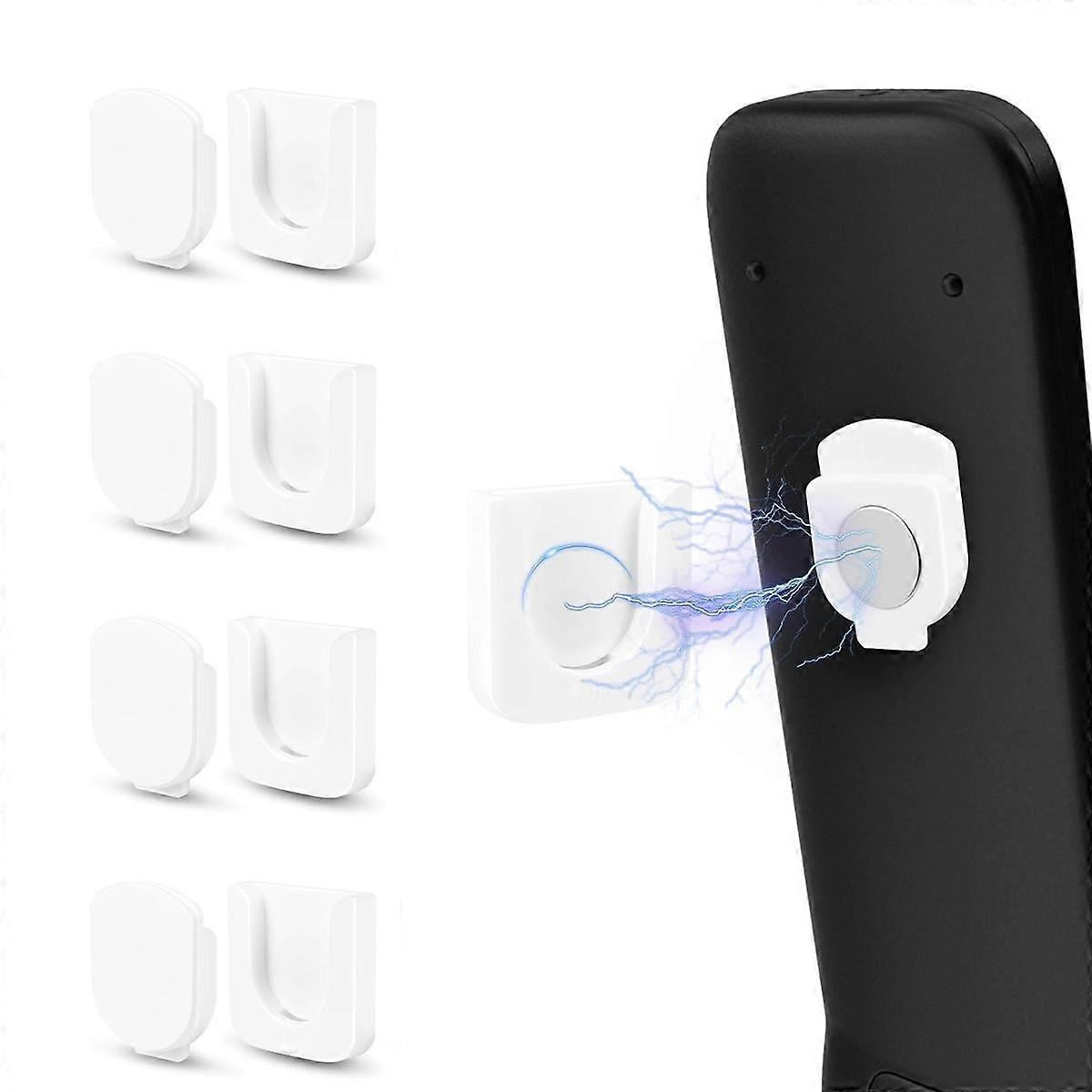1-4Pcs Magnetic Remote Control Holder For Wall Self-Adhesive Remote