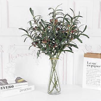 4Pcs 30inch Knstliche Pflanze Olivenbaum Zweig Bltter Geflschte Frchte  Fr Zuhause Garten Dekoration Hochzeit Party Blumen Arrangement | Fruugo DE