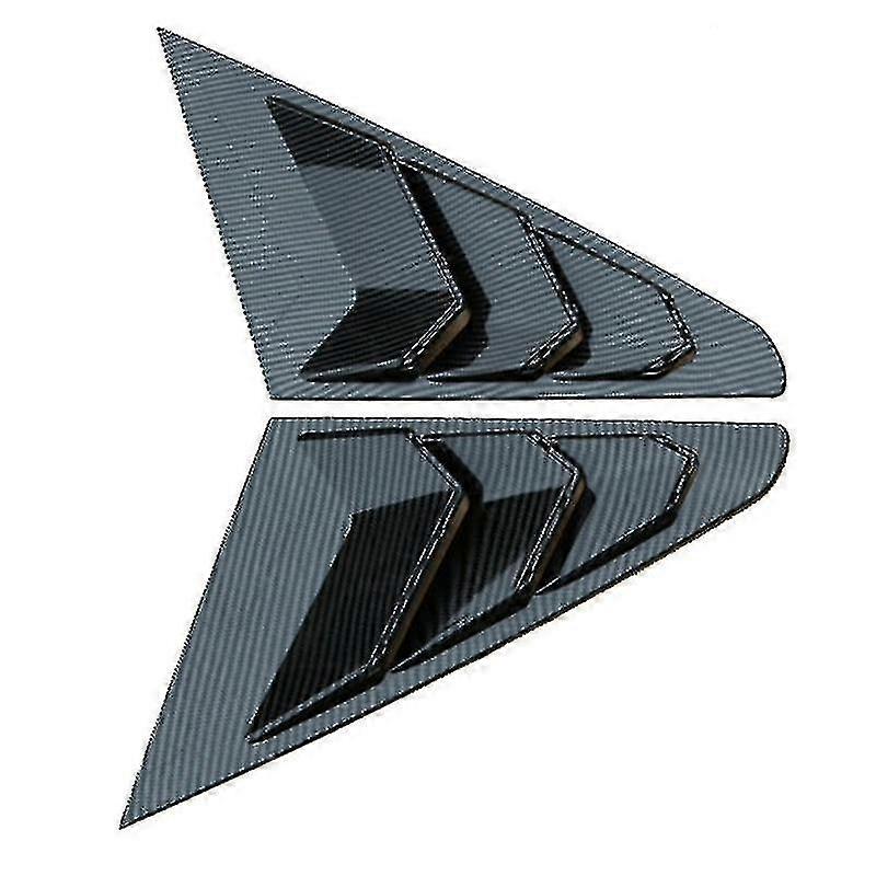 Rear Side Window Louvers,compatible With Mg 5 Mg5 2021 Car, Carbon Fiber Style