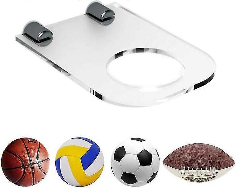 2-Pack Acrylic Wall Mount Ball Holder Display Rack