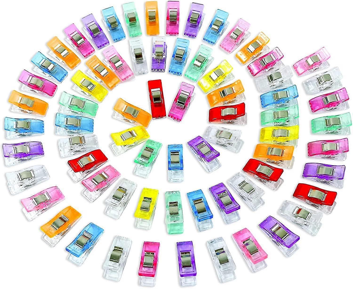 Tweezer Sewing Clip, 50 Piece Sewing Clip, Wonder Plastic Clip, Used For Binding Various Colors Of Sewing Crafts