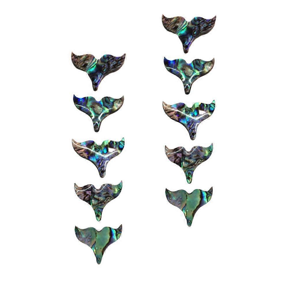 Abalone Shell Charm Pendant Mermaid Tail Shaped Gemstone Semi Precious Loose Spacer Beads for Diy Bracelets