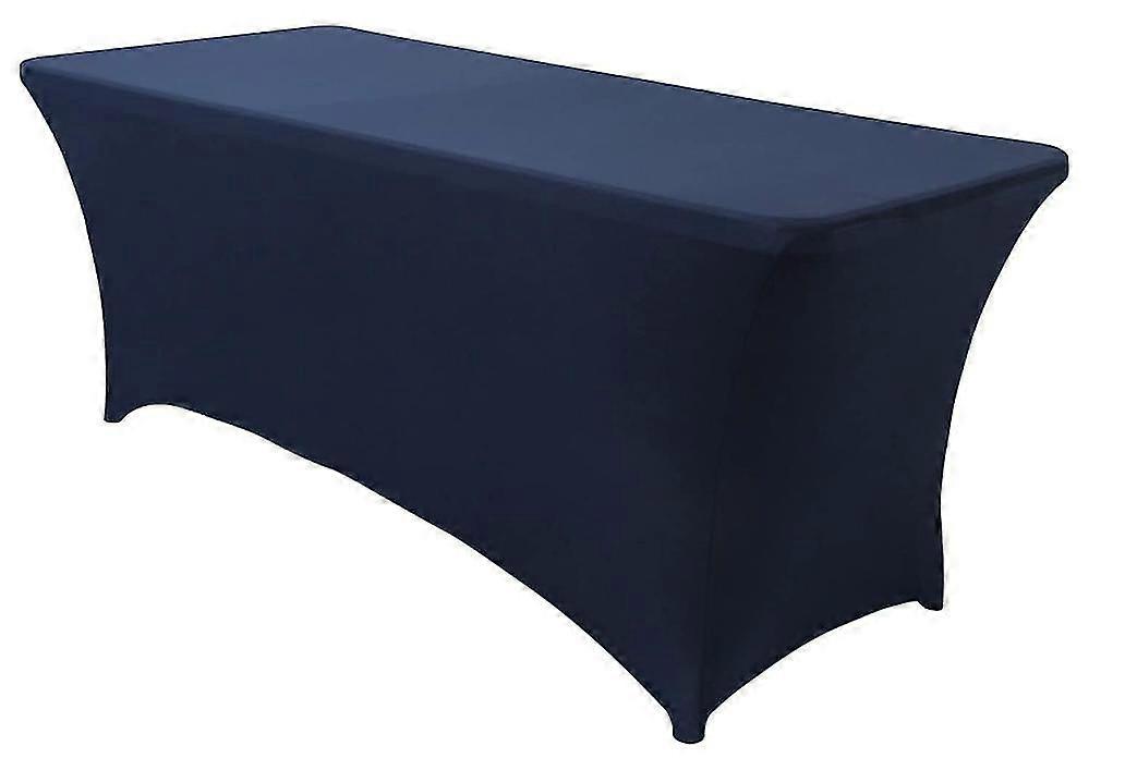 Stretch Spandex Table Cover For Standard Folding Tables, Rectangular Fitted Tablecloth Protector Stretch Table Cover 183*76*76cm