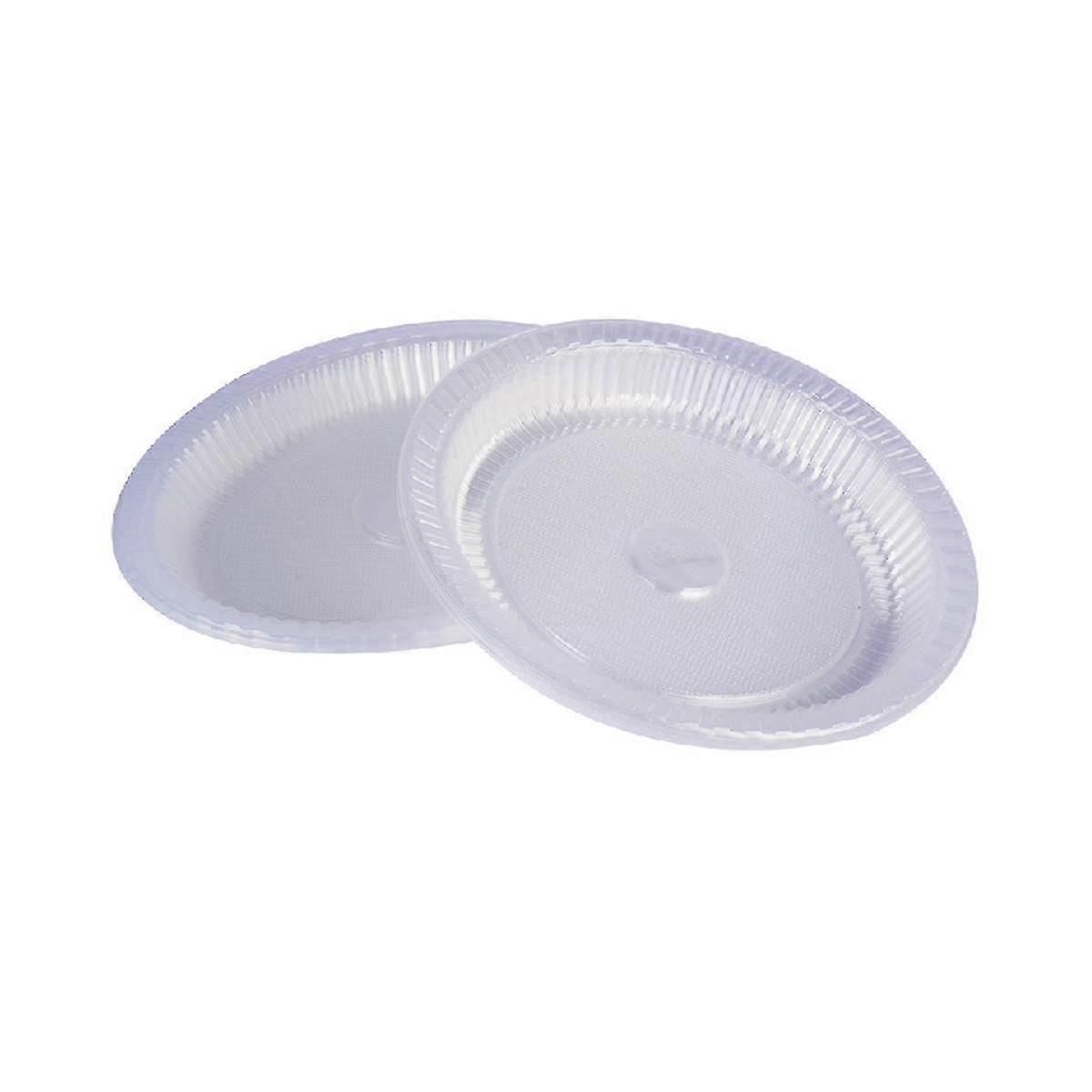 100pcs Clear Plates Plates For Dessert Appetizers Bbq Dinner Travel And