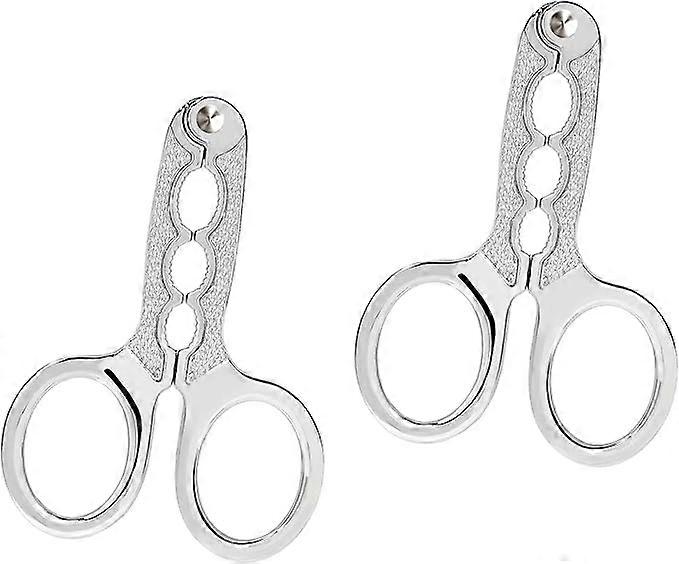 2-Pack Nut Sheller, Stainless Steel Melon Seeds Sunflower Seed Pliers Scissors Bottle Opener, Multifunctional Kitchen Gadget