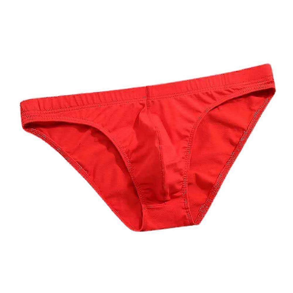 Herren Baumwolle Uni Slips Low-Waist Unterwäsche Unterhose
