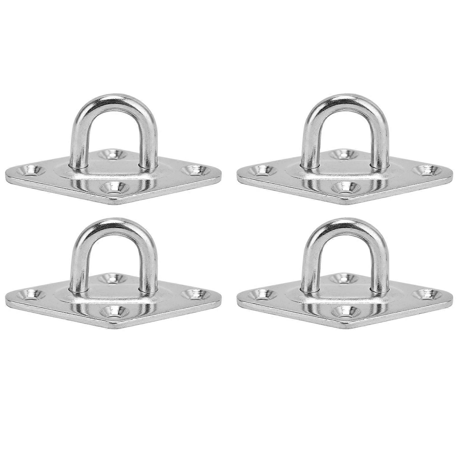 4 قطع من الفولاذ المقاوم للصدأ 304 لوحة العين سقف جدار خطاف ل الأراجيح الأراجيح الديكورات