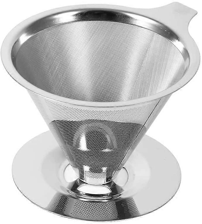 Rustfritt stål kaffefilter gjenbrukbar servering kaffetrakter for hjemmekontor bruk