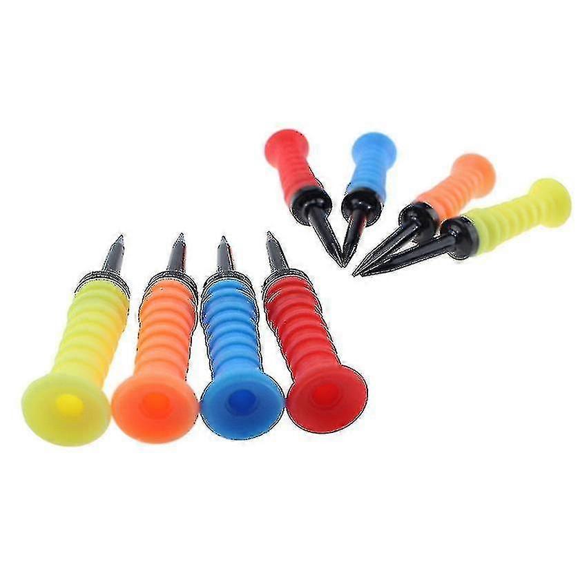 10pcs Golf Tees Ball Nail Sporting Training Aids Golf Nail, amarillo