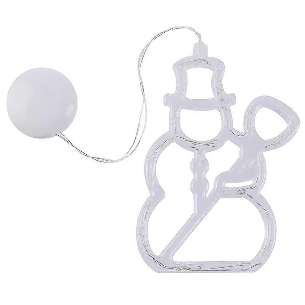 LED Christmas Xmas Light Ornaments Suction Cup Window Hanging Lamp Home Decor