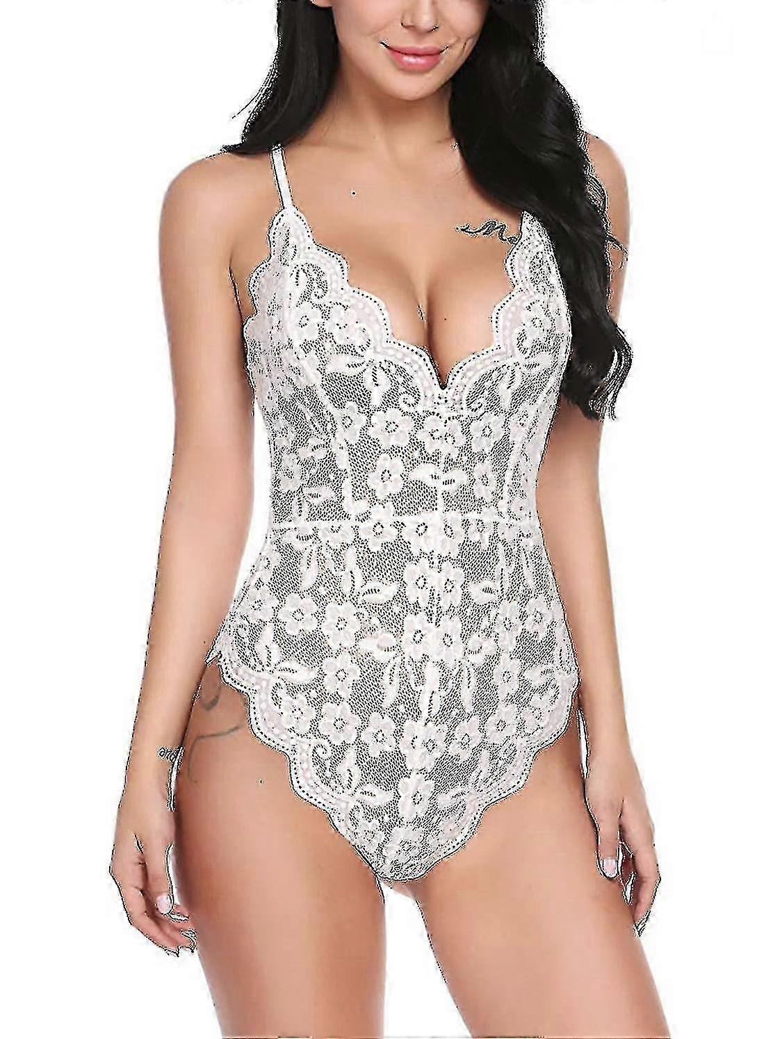 Koronkowe body dla kobiet Tummy Control Shapewear Damska podeszwa z dekoltem w serek