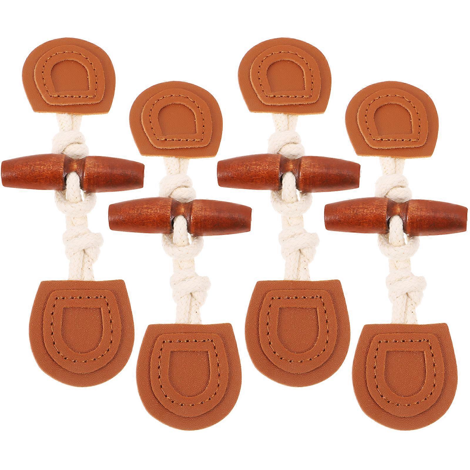 4 Pairs Toggle Buttons Replacement Garment Buttons Coat Sewing Buttons Decorative Coat Buttons