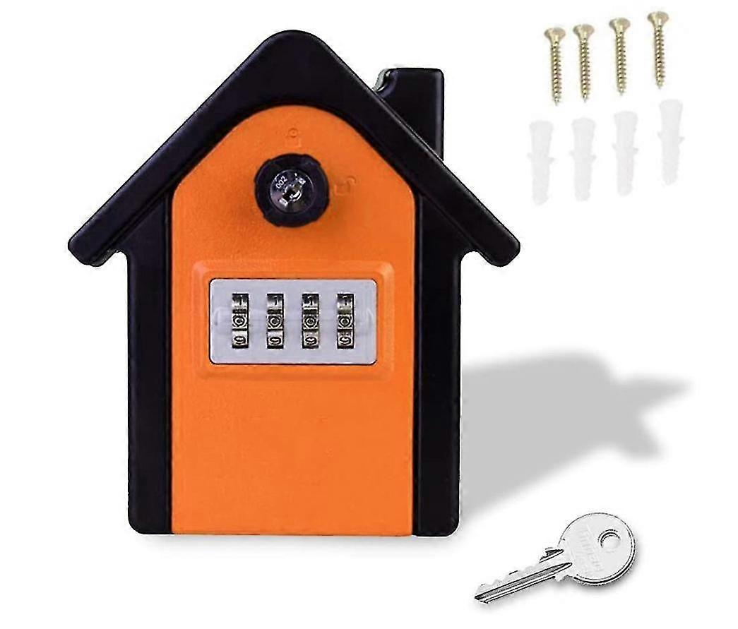 Key Safe Wall Mounted Key Box With Digital Combination And Emergency Key, Large Key Safe Xl Size Outdoor Key Safe For Home, Office, Factory, Garage