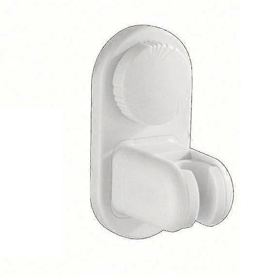 Adjustable Hand Shower Holder - Mounting Without Drilling, With Suction Cup (1 Piece, White)