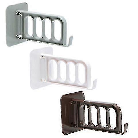 Wall-mounted Swivel Paste Hookbrown, White, Grey3pcs