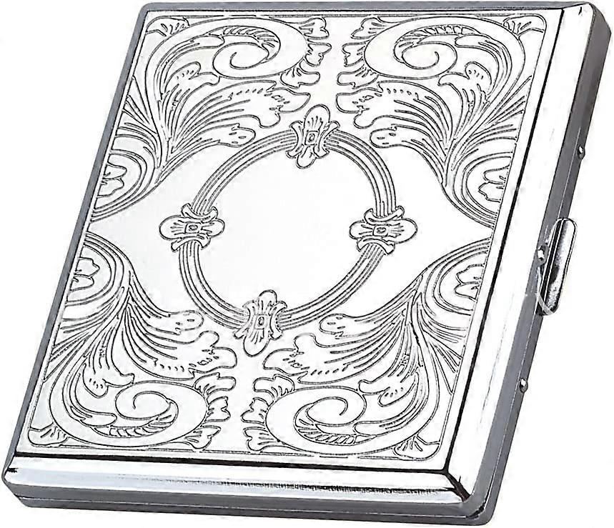 Silver Metal Cigarette Box for 85mm Cigarette