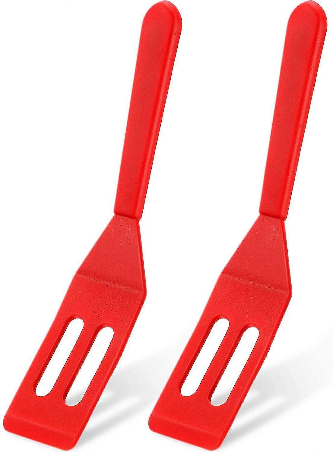 Mini Brownie Serving Spatula Flexible Nonstick Silicone Serve Turner Heat-resistant Cookie Spatula Slotted Spatula For Flip Egg In Small Frying Pan Co