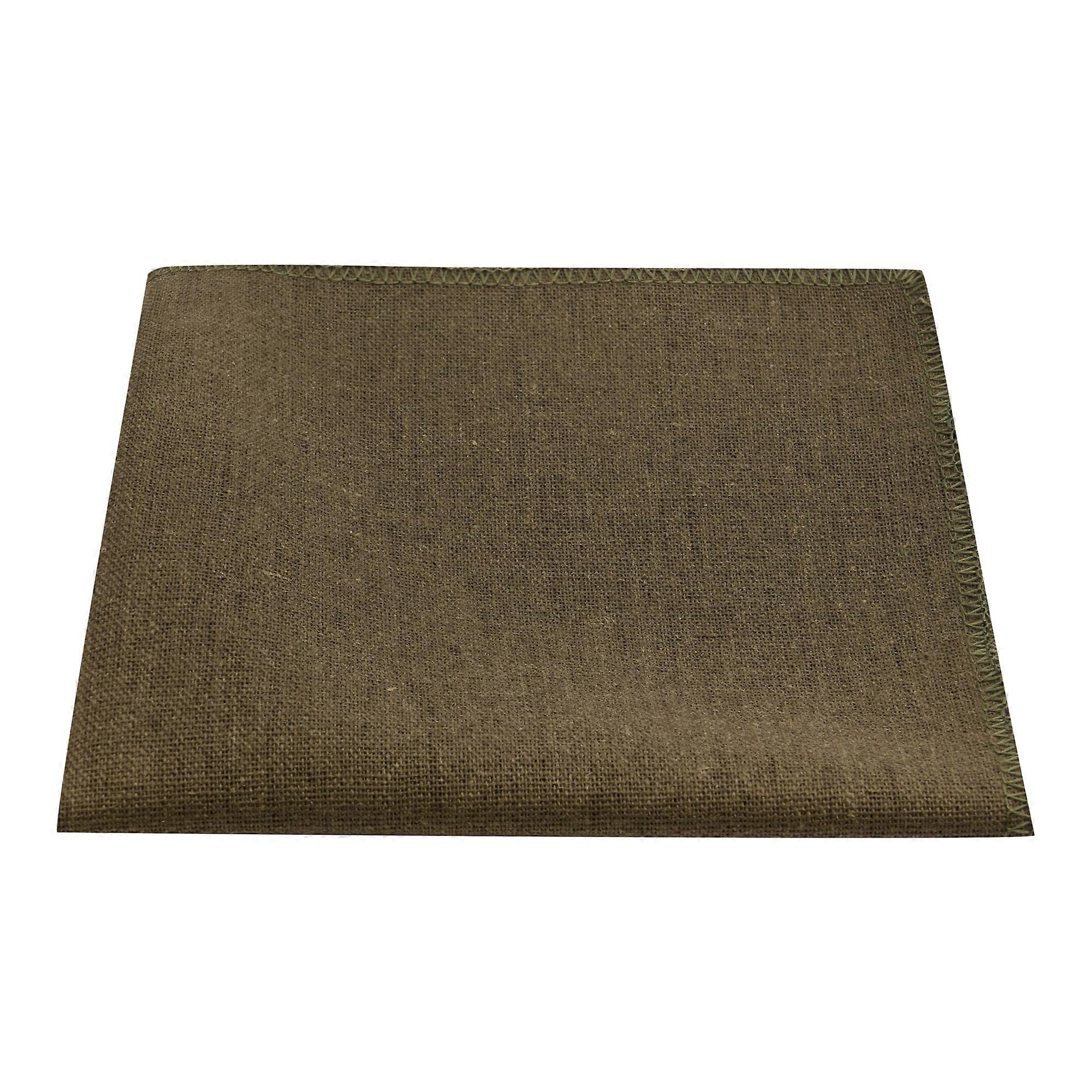 Army Green Linen Pocket Square