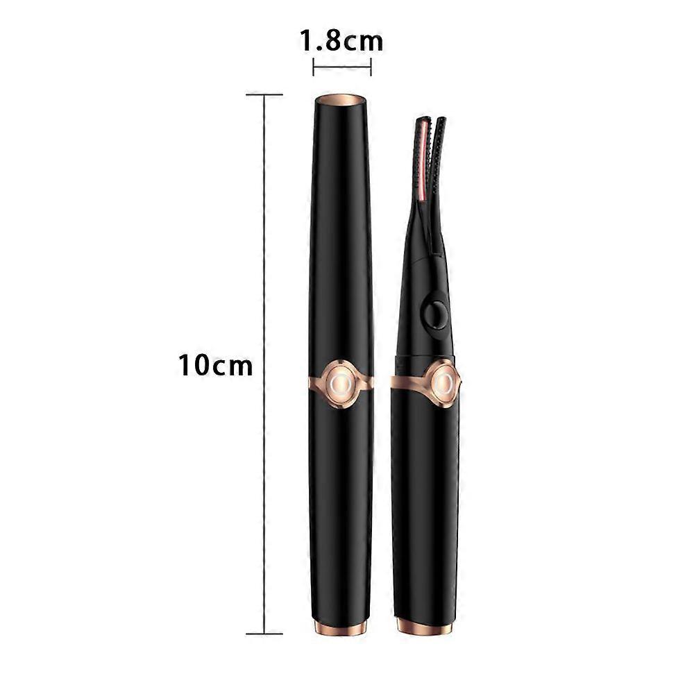 Heated Eyelash Curler, USB Rechargeable 2 in 1 Clip-Type & Built-in Comb Heat Lash Curler ,Quick & Long-Lasting Curling Effect