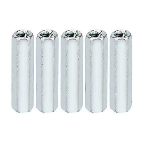 5pcs M6 40mm Sleeve, Hex Nut Long Nut Hex Shank Standoff Socket Nut Threaded Fasteners(M6 x 40mm)