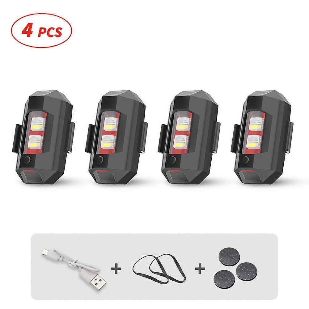 Motorcycle Strobe Light LED Anti-collision Warning Light Mini Signal Light Drone RGB Aircraft Airplane Helicopter Flash Lights