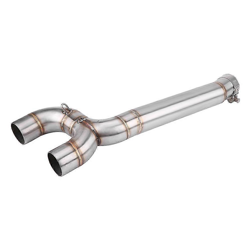 Motorcycle Full Exhaust System Middle Pipe Link Connect compatible with Yamaha FZ6 FZ6-N 2004-2009