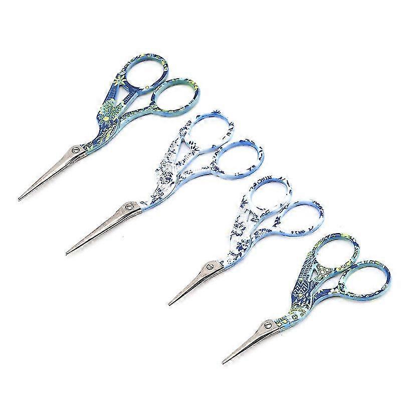 Bird Scissors Embroidery Scissors Stainless Steel Tip(4pcs, Multicolor)