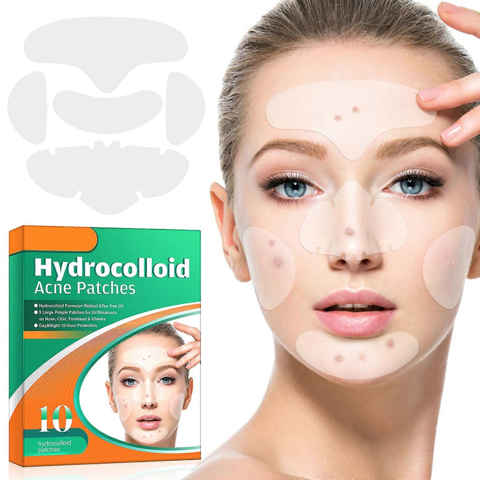 Hydrocolloid Acne Patches, 5 in 1 Anti-acne Patch Hydrocolloid Acne Patch Anti-acne Pus Absorption And Elimination