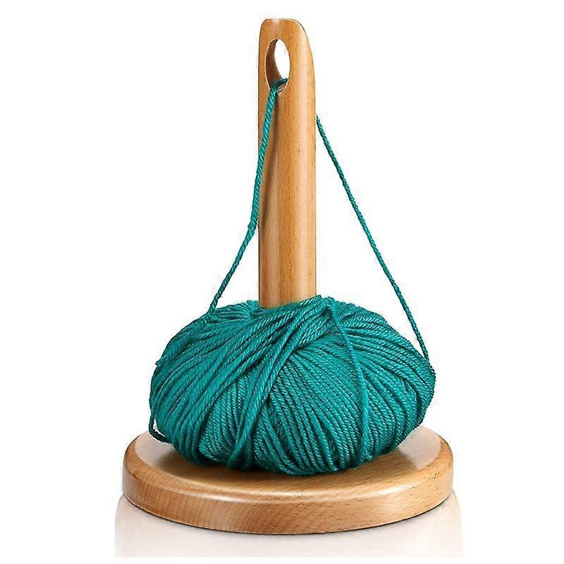 Wood Yarn Holder for Knitting Crochet with Hole Knitting Embroidery Accessory Gift Yarn Organising