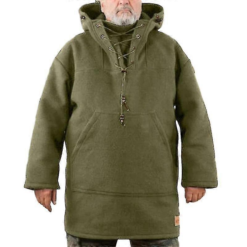 Inverno homens de lazer jaqueta com capuz de lã casaco pesado e moletom