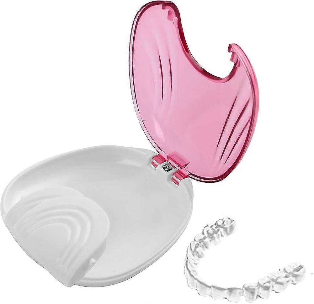 Press-to-Open Retainer Case, Portable Teeth Retainer Box Container Denturer Box