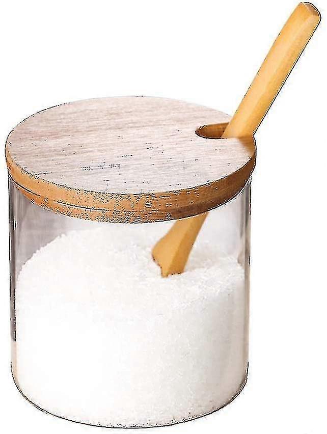 Klarglasgefäße mit Bambusdeckel, Spond D