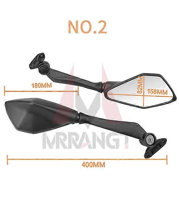 QX Racing Motorcycle Mirrors Sport Bike Rear View Mirror For