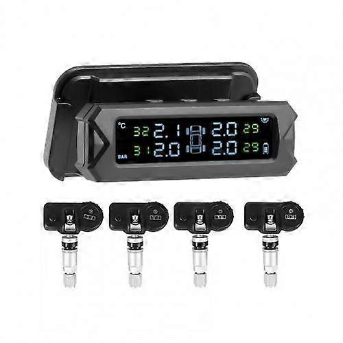 1 Set USB TMPS Easy Installation Real-time Monitoring Stable Digital Tire Pressure Monitoring System for SUV, car, vehicles