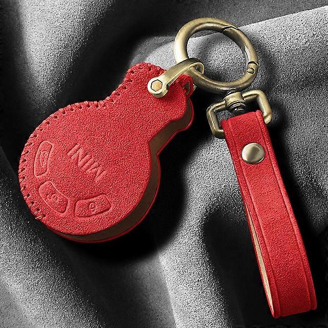 Car Interior Suede Key Case for Mini Cooper S One JCW R56 R55 R60 R61 R57 Full Cover Car Key Protector Car Accsesories Accessories RetroVehicle Decor