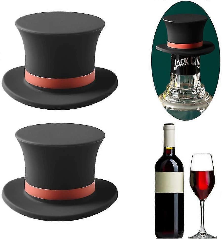 2pcs Wine Bottle Stopper Silicone, Magic Hat Wine Bottle Plug, Reusable Wine Saver