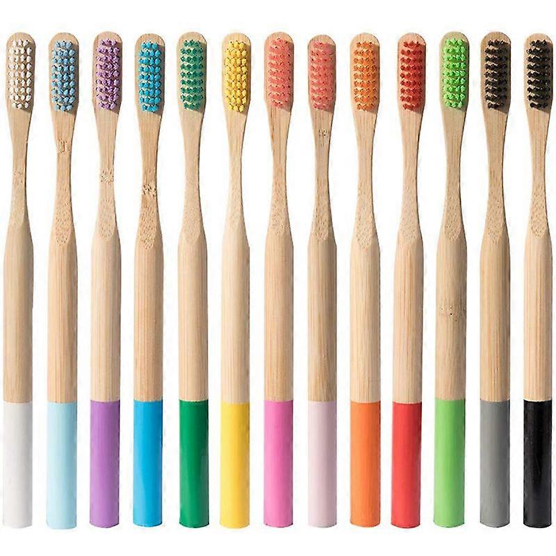 5 or 10 Pcs/Set Environmental Bamboo Fiber Toothbrush For Oral Health Low Carbon Medium Soft Bristle Wood Handle ToothbrushToothbrushes